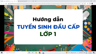 Mẫu đơn tuyển sinh lớp 1 năm học 2025-2026